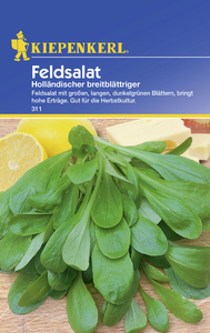 Kiepenkerl Feldsalat Holländischer breitblättriger Valerianella locusta, Inhalt: ca. 5 lfd. Meter
