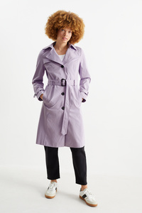 C&A Trenchcoat, Lila, Größe: 36