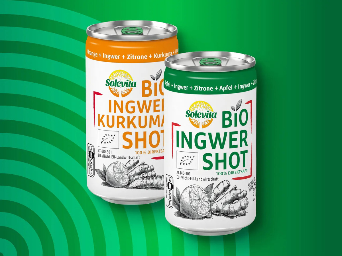 Bild 1 von Solevita Bio Ingwer Shot, 
         150 ml zzgl. -.25 Pfand