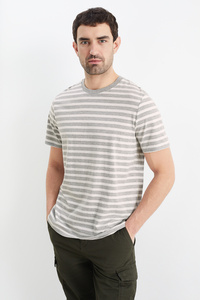 C&A T-Shirt-gestreift, Weiß, Größe: S