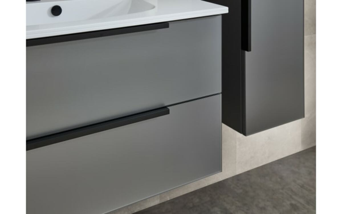 Bild 4 von Mondo - Waschtischunterschrank Arta, quarzgrau, inkl. Kosmetikeinsatz