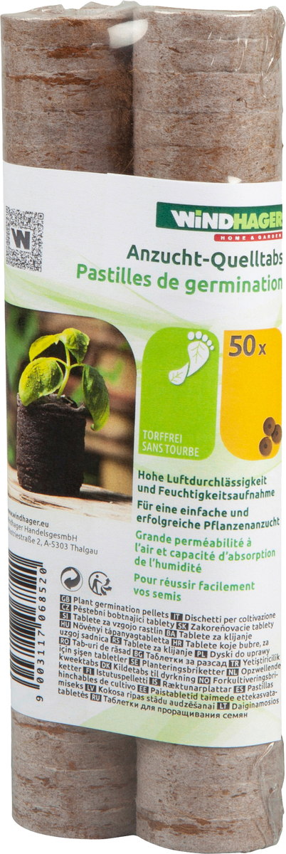 Bild 1 von Windhager Kokosquelltabs 3,5 cm, 50 Stück