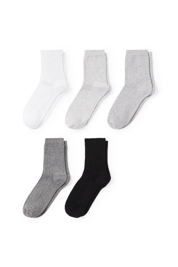 Bild 1 von C&A Multipack 5er-Socken, Grau, Größe: 35-38