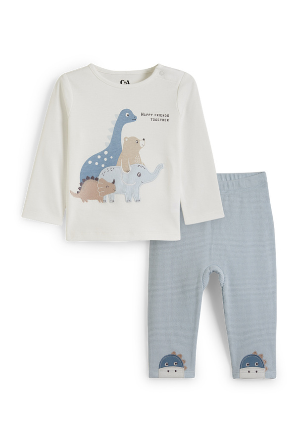 Bild 1 von C&A Tiere-Baby-Pyjama-2 teilig, Blau, Größe: 62