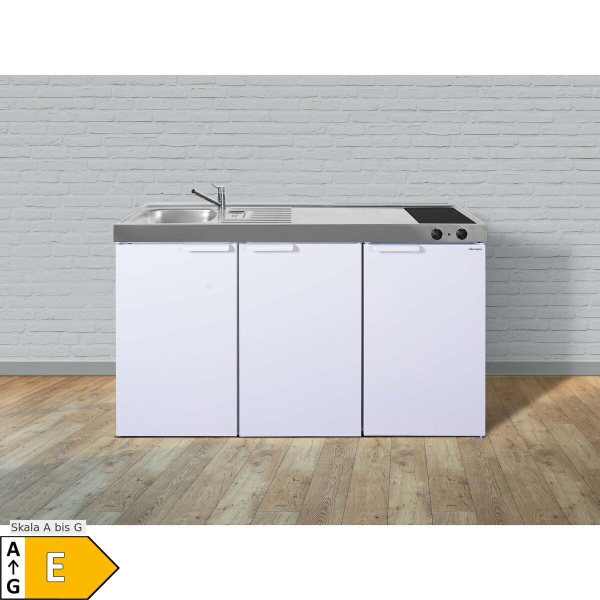 Bild 1 von Stengel Küchen Kitchenline MK 150 weiß - Glaskeramikkochfeld links