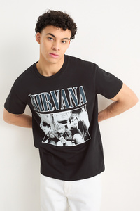 C&A T-Shirt-Nirvana, Schwarz, Größe: XS