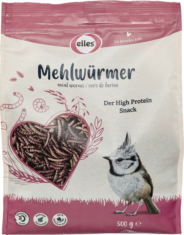 Bild 1 von Elles Wildvogelfutter Mehlwürmer 500 g