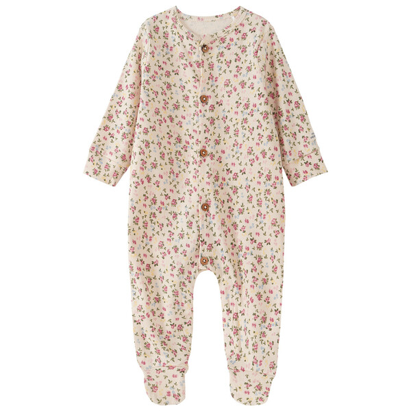 Bild 1 von Baby Schlafanzug mit Blümchen-Allover CREME