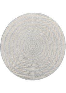 Runder In- und Outdoor Teppich, 1 (Ø 100 cm), Grau