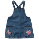 Bild 1 von Baby Jeanslatzkleid mit Dino-Stickerei DUNKELBLAU