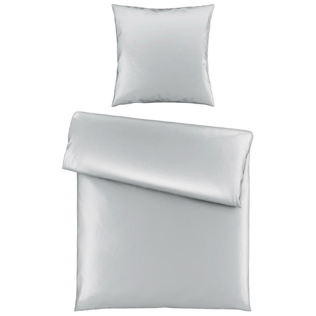 Bild 1 von Novel Bettwäsche Segesta, Grau, Textil, Abstraktes, 155x220 cm, pflegeleicht, schadstoffgeprüft, Schlaftextilien, Bettwäsche, Bettwäsche, Satin-Bettwäsche