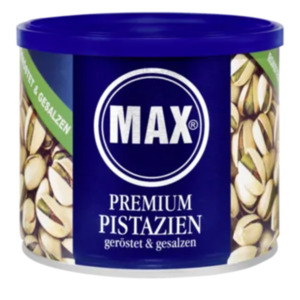 MAX Pistazien geröstet & gesalzen oder Cashews geröstet & gewürzt