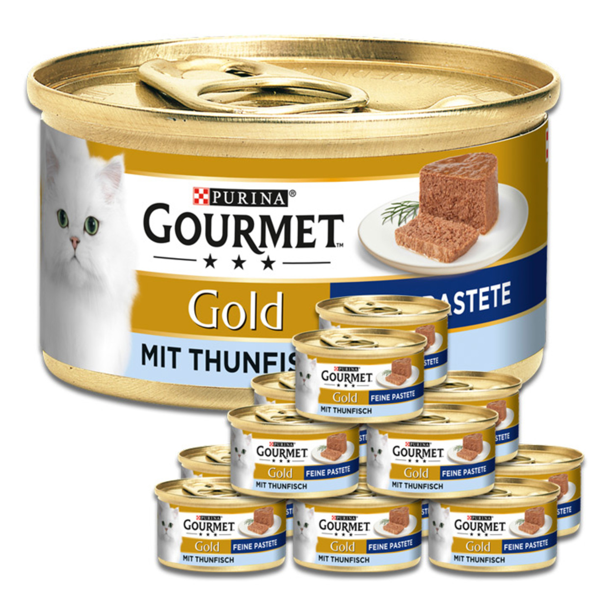 Bild 1 von Purina Gourmet Gold Feine Pastete mit Thunfisch 12x85G
