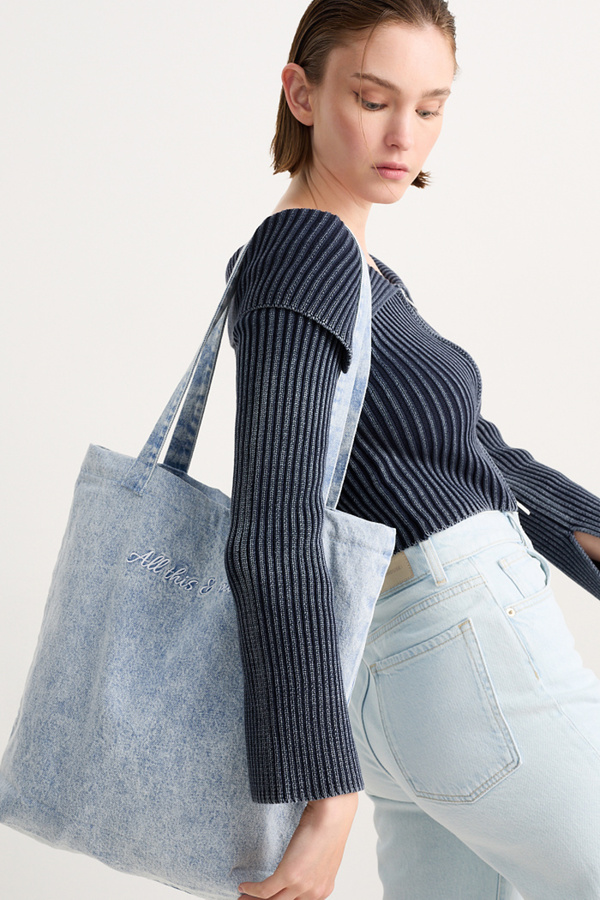 Bild 1 von C&A Jeans-Shopper, Blau, Größe: 1 size