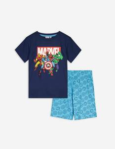 Kinder Pyjama Set aus Shirt und Shorts - Marvel