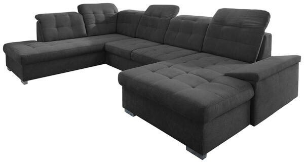 Bild 1 von Wohnlandschaft Zira Schwarz Nylon/Mikrofaser, Schwarz