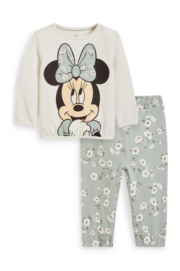 Bild 1 von C&A Minnie Maus-Baby-Outfit-2 teilig, Grün, Größe: 62