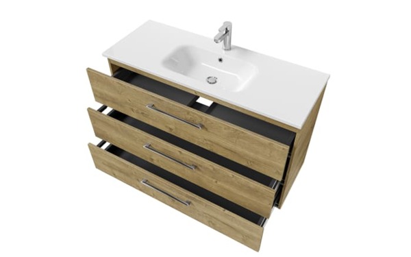 Bild 2 von Waschtisch Neapel, weiß, mit Armaturbohrung