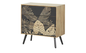 Kommode  Florinas ¦ schwarz ¦ Maße (cm): B: 80 H: 80 T: 40 Kommoden & Sideboards > Kommoden - Sconto