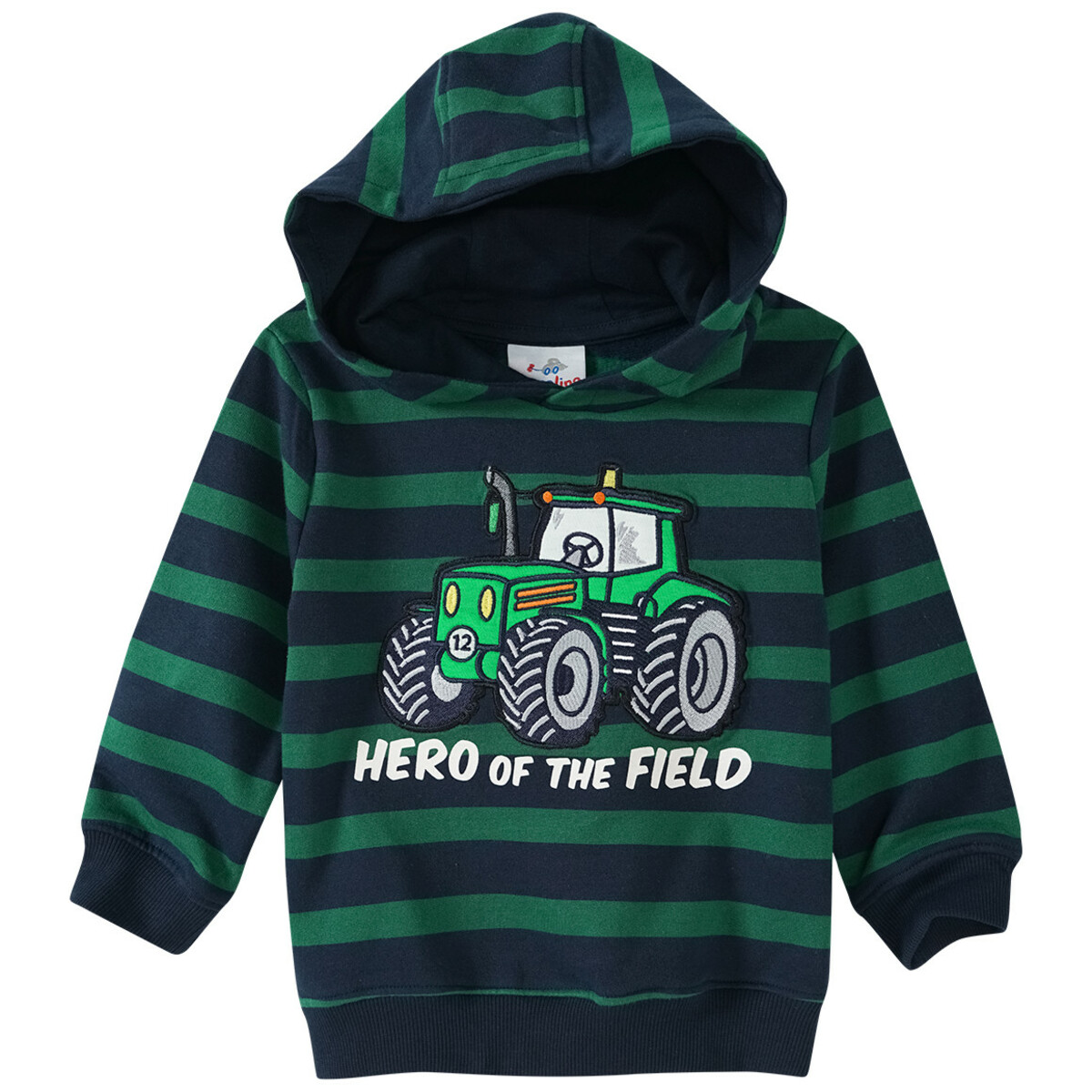 Bild 1 von Jungen Hoodie mit Trecker-Applikation DUNKELBLAU / DUNKELGRÜN