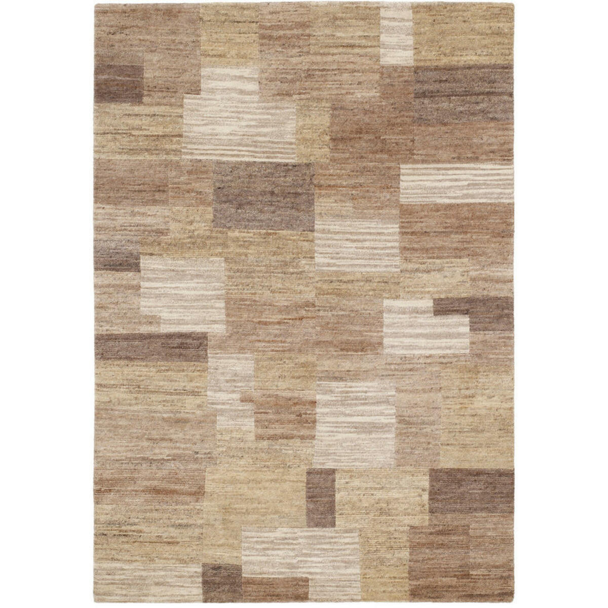 Bild 1 von Cazaris Wollteppich, Gelb, Textil, Karo, rechteckig, 90x160 cm, für Fußbodenheizung geeignet, Teppiche & Böden, Teppiche, Naturteppiche