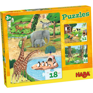 Puzzles Tiere HABA 4960 Bunt