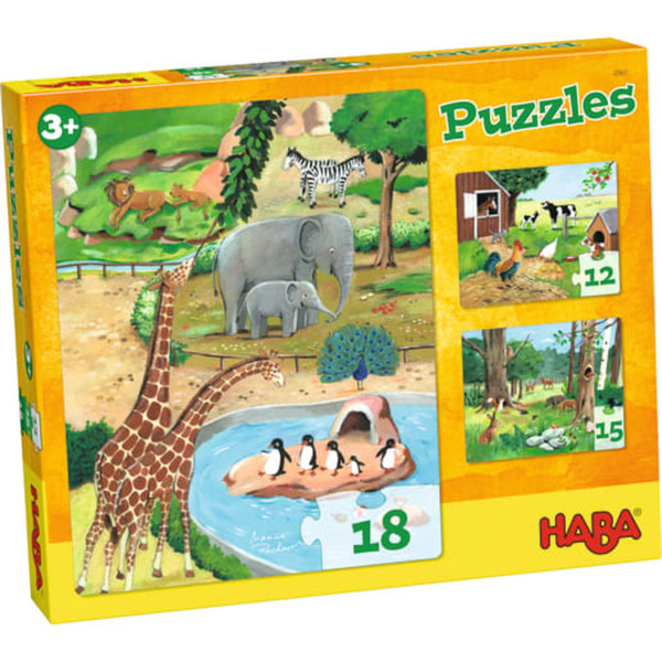 Bild 1 von Puzzles Tiere HABA 4960 Bunt