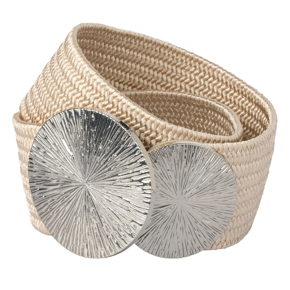 Bild 1 von Damen Gürtel mit Schmuckschnalle CHAMPAGNER / SILBER