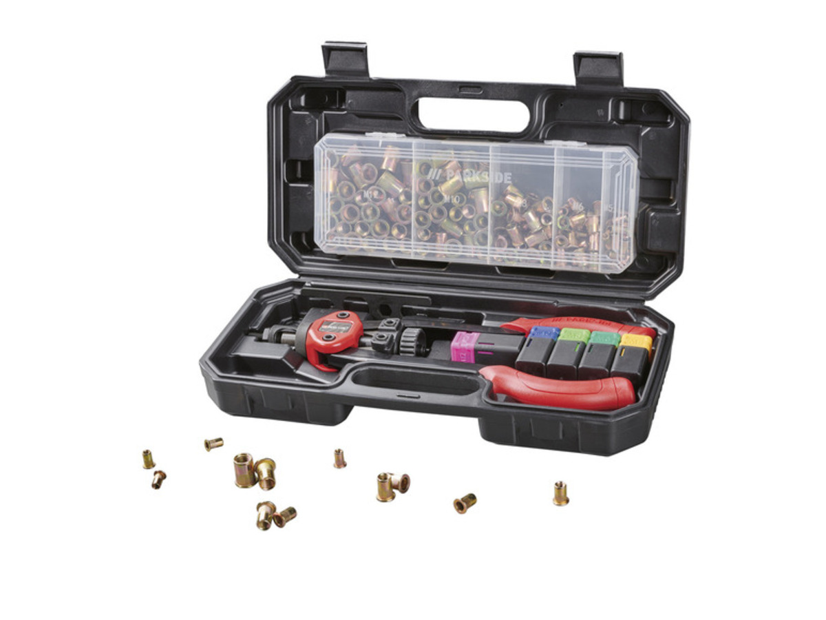 Bild 1 von PARKSIDE® Nietmutternzange, inkl. Zubehör, 151-teilig