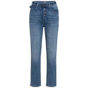 Damen Straight-Jeans mit Gürtel BLAU