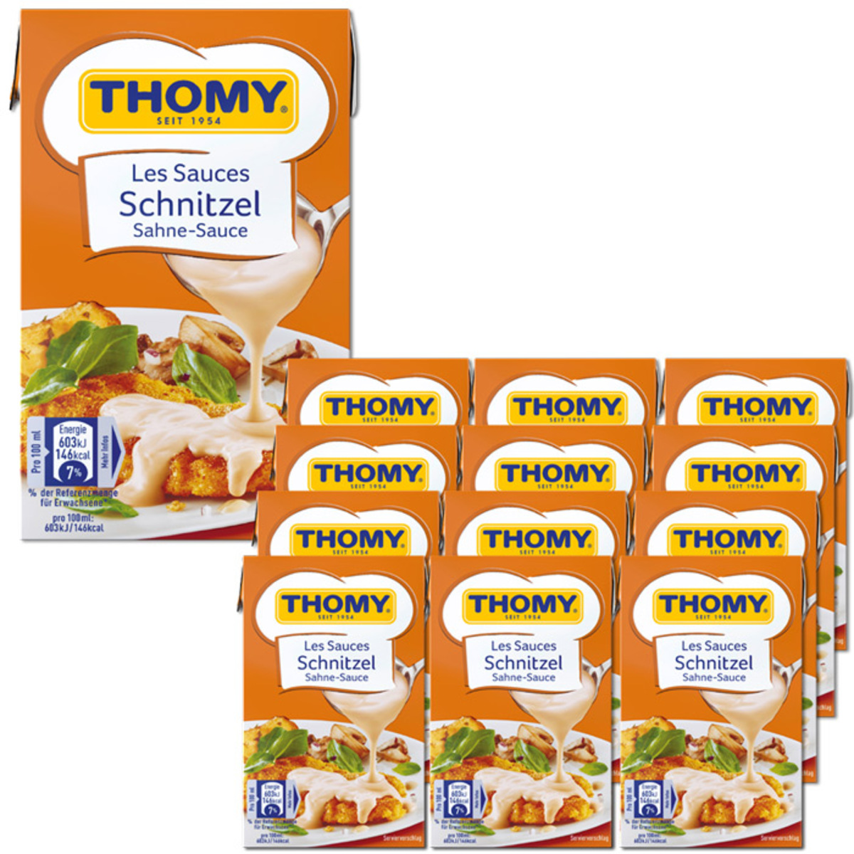 Bild 1 von Thomy Les Sauces Schnitzel Sahne-Sauce 12x250ML