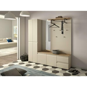 Dieter Knoll Garderobe, 191x192x36 cm, Garderobe, Garderoben-Sets