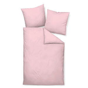 Janine Bettwäsche Giacomo, Hellrosa, Textil, Uni, 200x200 cm, Textiles Vertrauen - Oeko-Tex®, bügelfrei, pflegeleicht, atmungsaktiv, hautfreundlich, schadstoffgeprüft, 100% feinster Baumwollsatin