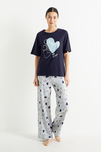 C&A Pyjama-Micky Maus, Blau, Größe: S