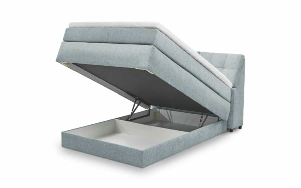 Bild 4 von Boxspringbett Fairfield, hellblau, 140 x 200 cm