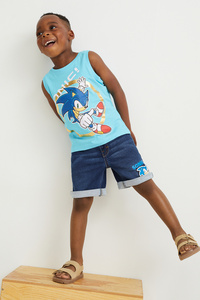 C&A Sonic-Jeans-Shorts, Blau, Größe: 104