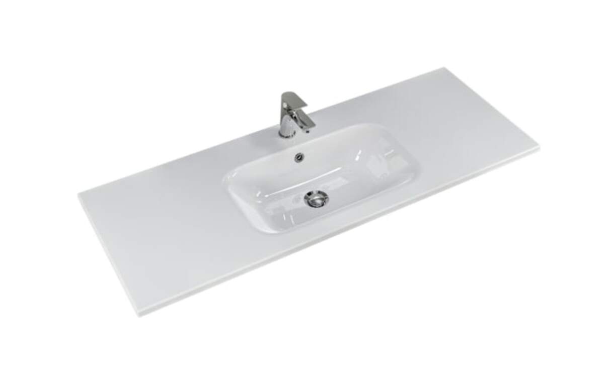 Bild 1 von Waschtisch Neapel, weiß, mit Armaturbohrung