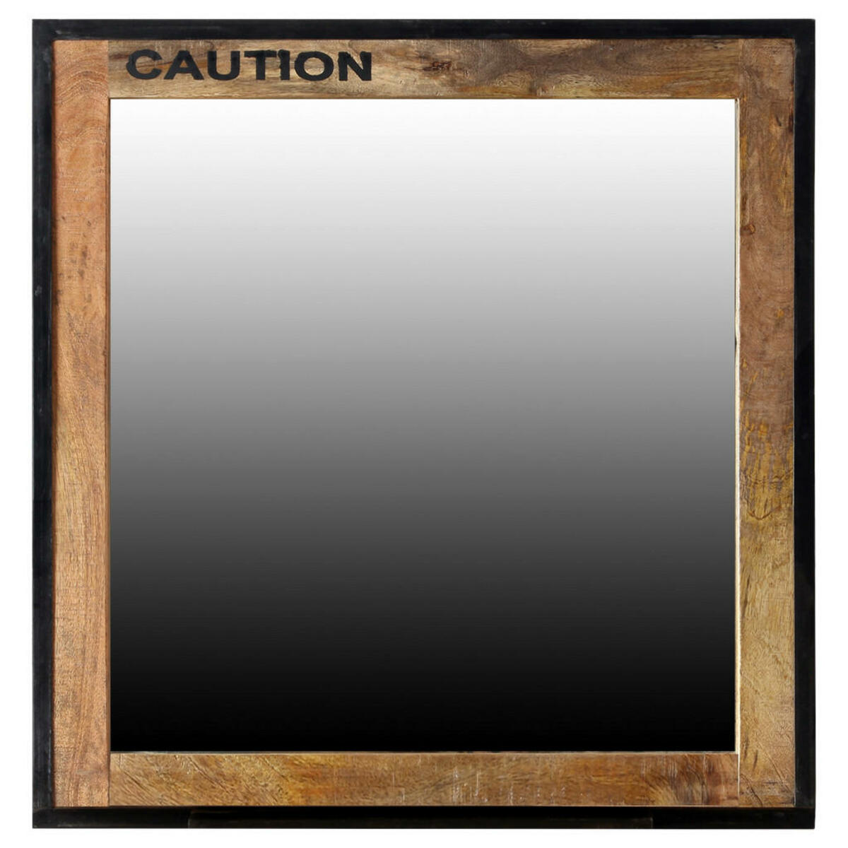 Bild 1 von Livetastic Wandspiegel, Glas, Mangoholz, quadratisch, 70x70x3 cm, Spiegel, Wandspiegel