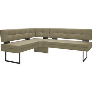 Dieter Knoll Eckbank, Grün, Metall, Textil, 3-4-Sitzer, L-Form, 200x158 cm, Emas, Dgm, Lederauswahl, Stoffauswahl, Typenauswahl, planbar, Truhe im Sitz, mit Rückenlehne, Esszimmer, Bänke, Eckbänk