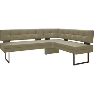 Dieter Knoll Eckbank, Grün, Metall, Textil, 3-4-Sitzer, L-Form, 200x158 cm, Emas, Dgm, Lederauswahl, Stoffauswahl, Typenauswahl, planbar, Truhe im Sitz, mit Rückenlehne, Esszimmer, Bänke, Eckbänk
