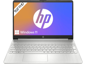 HP 15s-fq5356ng, Notebook, mit 15,6 Zoll Display, Intel® Core™ i5 i5-1235U Prozessor, 16 GB RAM, 1 TB SSD, Iris® Xe, Silber, Windows 11 Home (64 Bit), Silber