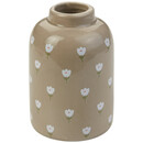 Bild 1 von Kleine Vase mit Blumenmuster BEIGE