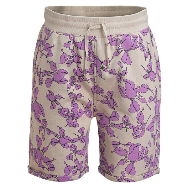 Bild 1 von Damen Joggingshorts mit Blumen-Print HELLLILA / BEIGE