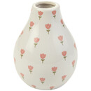 Bild 1 von Kleine Vase mit Blumenmuster WEISS