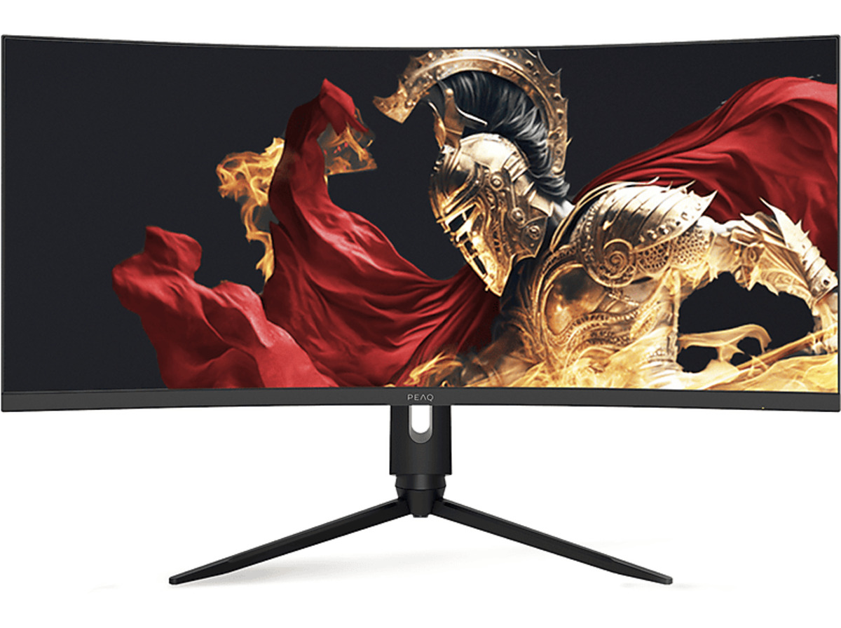 Bild 1 von PEAQ PMO G341-CWQK 34 Zoll UWQHD Gaming Monitor (1 ms Reaktionszeit, 165 Hz), Schwarz