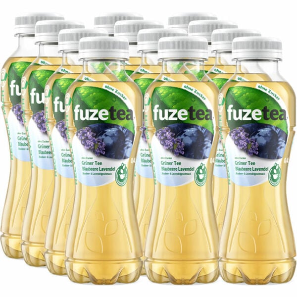 Bild 1 von Fuze Tea Grüner Tee Blaubeere Lavendel ohne Zucker, 12er Pack (EINWEG) zzgl. Pfand