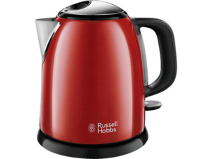 RUSSELL HOBBS 24992-70 Colours Plus+ Mini Wasserkocher, Rot/Schwarz, Rot/Schwarz