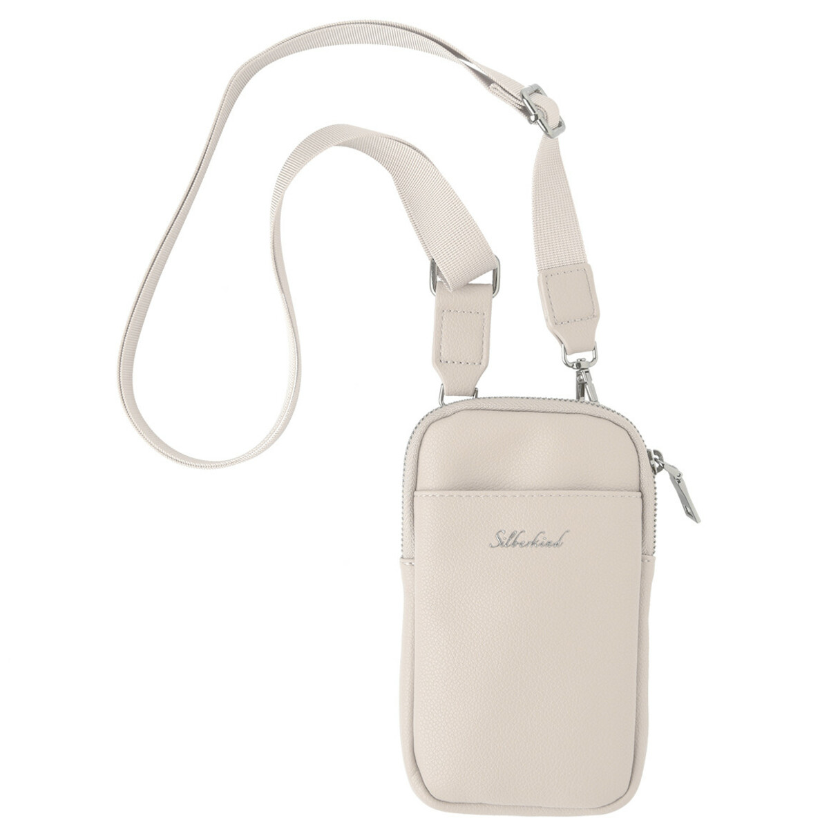 Bild 1 von Damen Handytasche aus Lederimitat HELLBEIGE