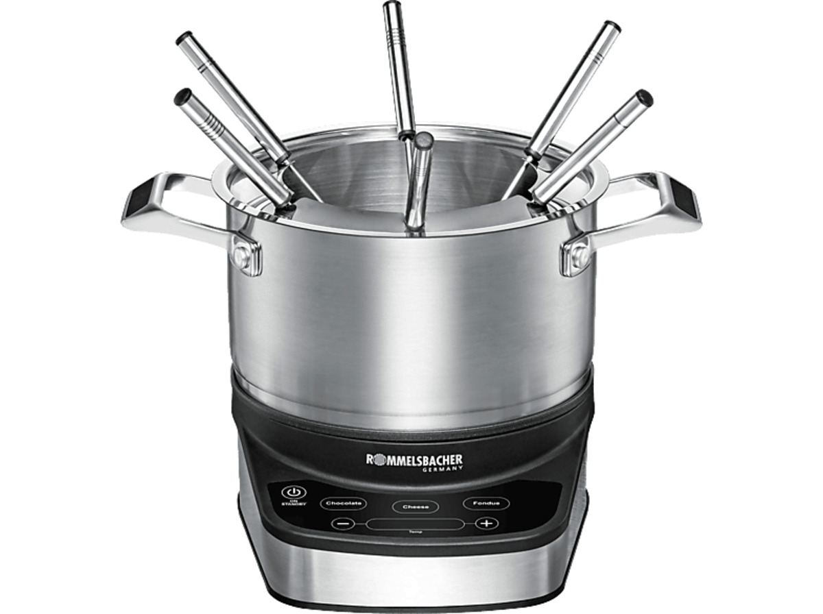 Bild 1 von ROMMELSBACHER F 1200 Fondue, Schwarz/Edelstahl
