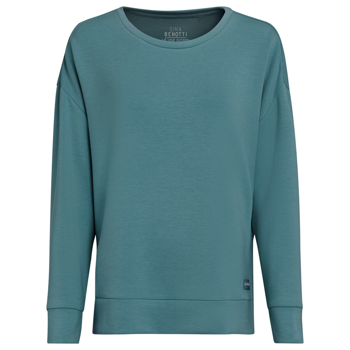 Bild 1 von Damen Sweatshirt mit geschlitztem Saum DUNKELPETROL